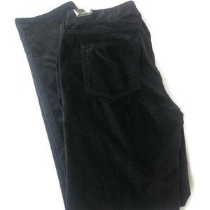 Eddie Bauer Velveteen Hi Rise Straight Leg Jeans